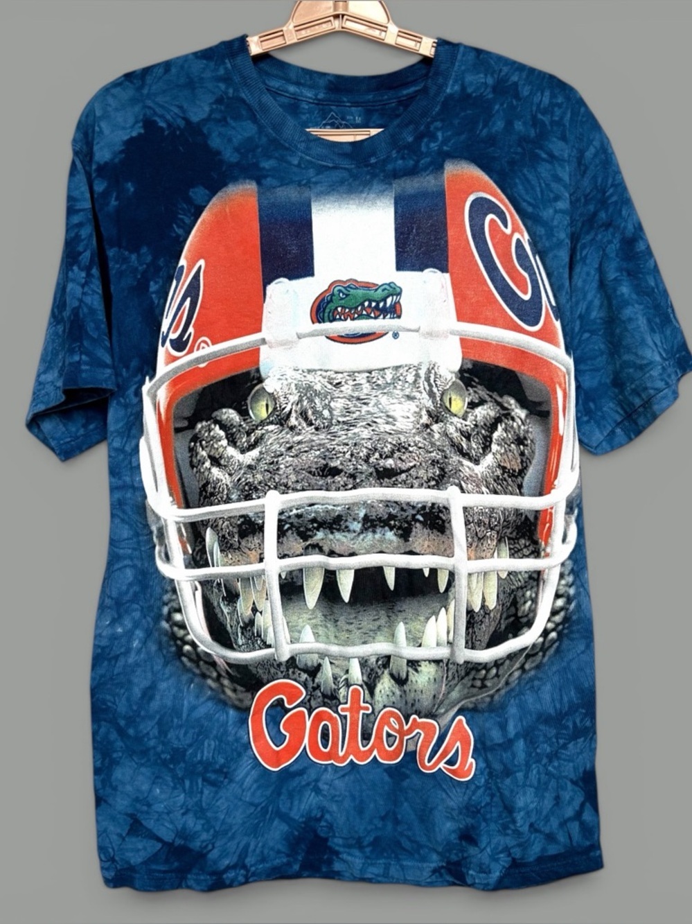 University of Florida Gators Shirt Men Sz M The Mountain Blue Tie Dye Football